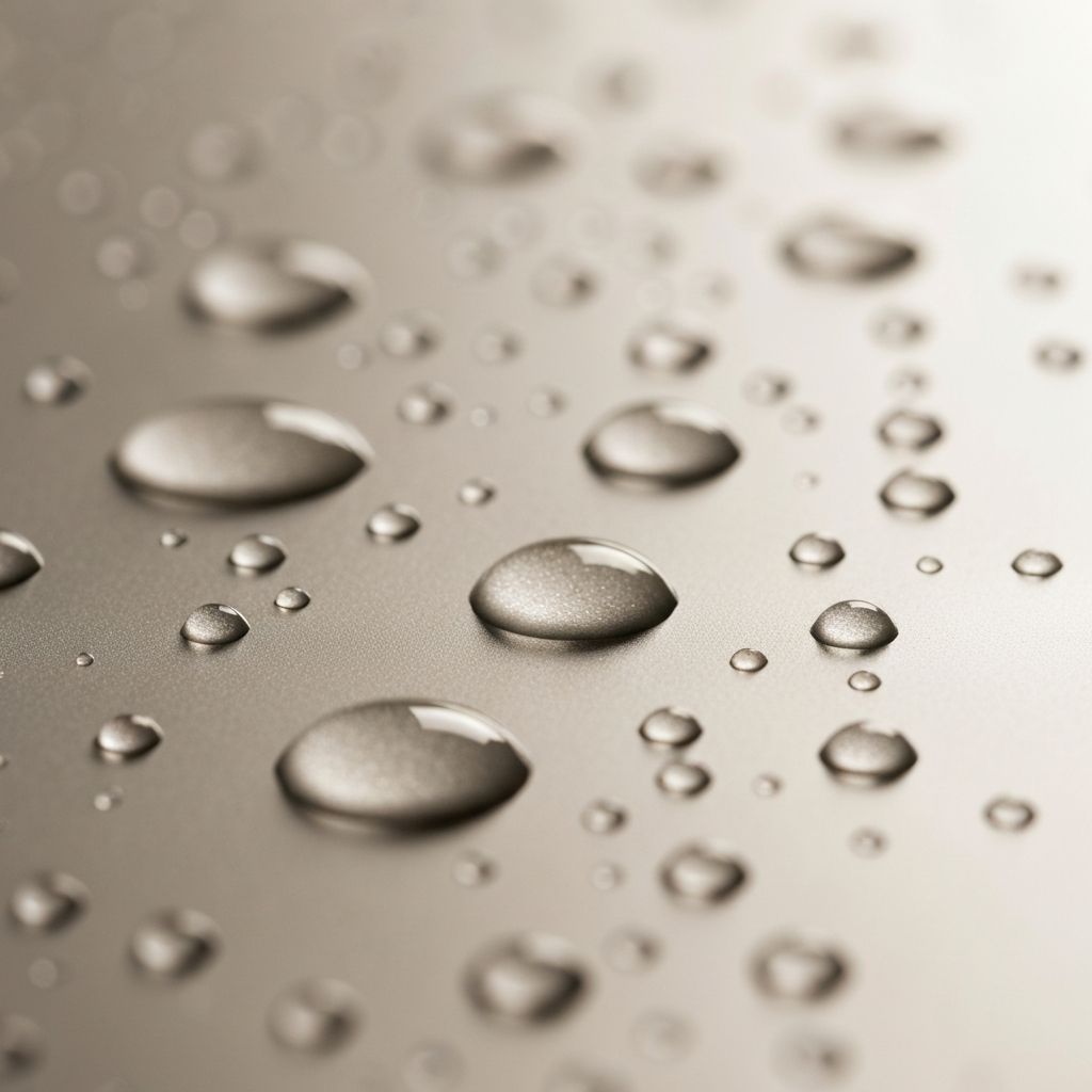 Feuchtigkeit auf Hautoberfläche